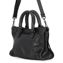 将图像加载到图库查看器中，BALENCIAGA Le City Handbag Black811442 Leather Size Small
