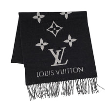 将图像加载到图库查看器中，LOUIS VUITTON Echarpe / Ray Cavik NoirM71040 Cashmere100%
