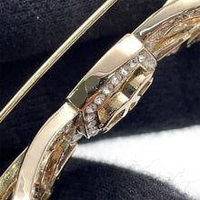Load image into Gallery viewer, CHANEL Brooch Ribbon CC LogoAB4804 Metal Rhinestone
