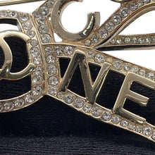 Load image into Gallery viewer, CHANEL Brooch Ribbon CC LogoAB4804 Metal Rhinestone
