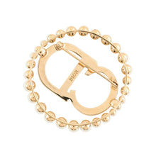 Load image into Gallery viewer, Dior Clair D Lune Brooch Metal Faux Pearl Rhinestone
