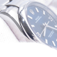 将图像加载到图库查看器中，ROLEX Oyster Perpetual W34mm Stainless Steel Blue Dial114200
