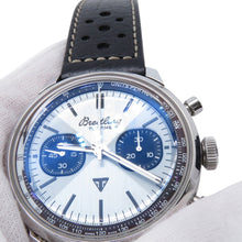 将图像加载到图库查看器中，BREITLING Top Time B01 Triumph W41mm Stainless Steel Leather Ice blue DialAB0176
