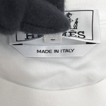 将图像加载到图库查看器中，HERMES T-shirt by Quadrige Size L WhiteH667800HA90LA Cotton100%
