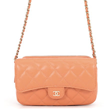 Load image into Gallery viewer, CHANEL Chain wallet OrangeAP2096 Lambskin

