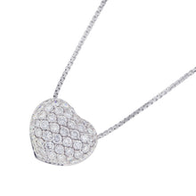 Load image into Gallery viewer, Damiani Pave Diamond Heart NecklaceN29581T 18K White Gold
