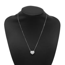 Load image into Gallery viewer, Damiani Pave Diamond Heart NecklaceN29581T 18K White Gold
