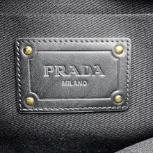 Load image into Gallery viewer, PRADA Raffia Envelope Handbag Black1BF129.2A2T Raffia
