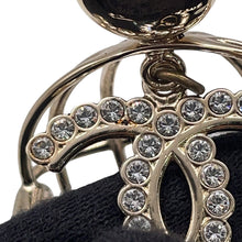 Load image into Gallery viewer, CHANEL CC Logo Birdcage Motif Brooch Gold Metal Faux Pearl Rhinestone
