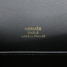 将图像加载到图库查看器中，HERMES PochetteKelly Black Swift Leather

