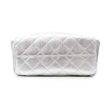 Load image into Gallery viewer, CHANEL CHANEL25 ChainShoulder Bag Silver Metallic Calf Leather Skin
