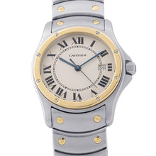 将图像加载到图库查看器中，CARTIER Santos Rondo MM W29mm Stainless Steel K18YG Ivory DialW20037R3
