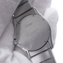 将图像加载到图库查看器中，CARTIER Santos Rondo MM W29mm Stainless Steel K18YG Ivory DialW20037R3
