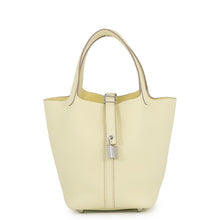将图像加载到图库查看器中，HERMES Picotin Lock Jaune Milton Taurillon Clemence Size PM
