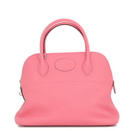 HERMES Bolide Rose Azalee Taurillon Clemence Size 31