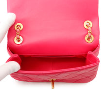 Load image into Gallery viewer, CHANEL 19 Matelasse ChainShoulder Bag Pink Leather Size 20
