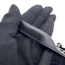 Load image into Gallery viewer, CHANEL Deauville Shopping Tote Black Canvas Leather Size Mini

