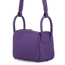 Load image into Gallery viewer, HERMES Lindy Purple Taurillon Clemence Size Mini
