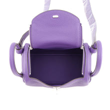 Load image into Gallery viewer, HERMES Lindy Purple Taurillon Clemence Size Mini
