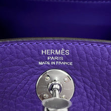 Load image into Gallery viewer, HERMES Lindy Purple Taurillon Clemence Size Mini
