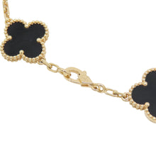 将图像加载到图库查看器中，Van Cleef &amp; Arpels Vintage Alhambra 5 Motif BraceletVCARA41300 18K Yellow Gold
