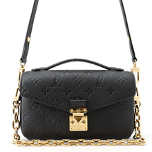 将图像加载到图库查看器中，LOUIS VUITTON Pochette Metis EW NoirM46595 Monogram Empreinte Leather
