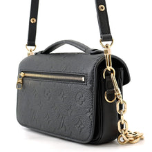 将图像加载到图库查看器中，LOUIS VUITTON Pochette Metis EW NoirM46595 Monogram Empreinte Leather
