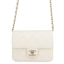 Load image into Gallery viewer, CHANEL Mini Matelasse Flap Bag WhiteAS3002 Caviar Leather Size 17

