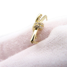 Load image into Gallery viewer, TIFFANY&amp;Co. Knot Diamond Necklace Size Small75123582 18K Yellow Gold
