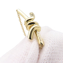 Load image into Gallery viewer, TIFFANY&amp;Co. Knot Diamond Necklace Size Small75123582 18K Yellow Gold
