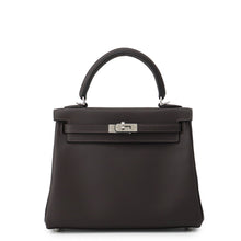 将图像加载到图库查看器中，HERMES Kelly Retourne Ebene Swift Leather Size 25
