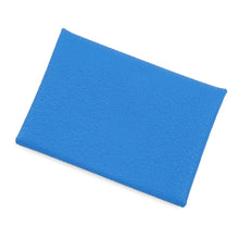 Load image into Gallery viewer, HERMES Calvi Duo Blue Hydra Chevre Myzore Goatskin
