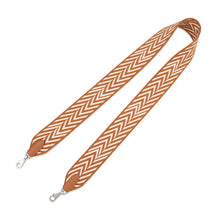 Load image into Gallery viewer, HERMES BandouliereSangle Zig Zag Gold/Ecru Canvas Swift Leather
