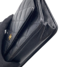 Load image into Gallery viewer, CHANEL Matelasse Classic Chain Wallet BlackAP0250 Caviar Leather
