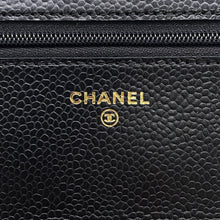 Load image into Gallery viewer, CHANEL Matelasse Classic Chain Wallet BlackAP0250 Caviar Leather
