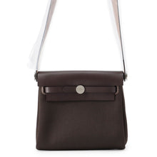 Load image into Gallery viewer, HERMES Herbag zip Ebene Toile Military Vache Hunter Leather Size Mini
