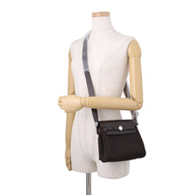Load image into Gallery viewer, HERMES Herbag zip Ebene Toile Military Vache Hunter Leather Size Mini

