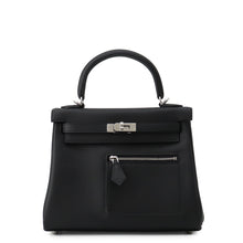 Load image into Gallery viewer, HERMES Kelly Colormatic Black Swift Leather Size 25
