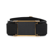 将图像加载到图库查看器中，HERMES Geta Black Chevre Myzore Goatskin
