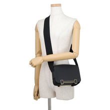 将图像加载到图库查看器中，HERMES Geta Black Chevre Myzore Goatskin
