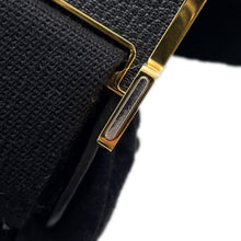将图像加载到图库查看器中，HERMES Geta Black Chevre Myzore Goatskin
