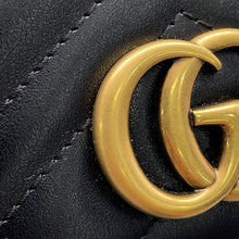 Load image into Gallery viewer, GUCCI GG Marmont continental wallet Black443436 Leather
