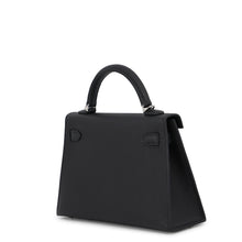 将图像加载到图库查看器中，HERMES Mini Kelly 2 Black Epsom
