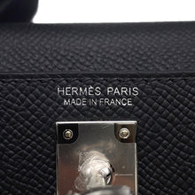 将图像加载到图库查看器中，HERMES Mini Kelly 2 Black Epsom
