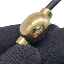 将图像加载到图库查看器中，LOEWE Pebble Bracelet BlackJJ07240X01 Leather Gold Plated
