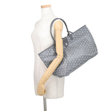 将图像加载到图库查看器中，GOYARD Saint Louis with clip GraySTLCROPMLTY51CL51P PVC Leather Size PM
