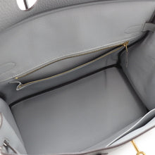 将图像加载到图库查看器中，HERMES Birkin Blue Gacier Togo Leather Size 30
