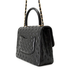 Load image into Gallery viewer, CHANEL Cross-stitch 2-way Handbag BlackA98724 Lambskin
