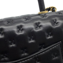 Load image into Gallery viewer, CHANEL Cross-stitch 2-way Handbag BlackA98724 Lambskin
