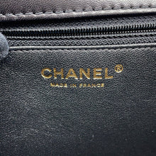 Load image into Gallery viewer, CHANEL Cross-stitch 2-way Handbag BlackA98724 Lambskin
